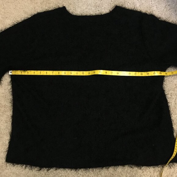 Black Fuzzy Evil Cookie Monster Short Sleeve Top - Picture 7 of 12